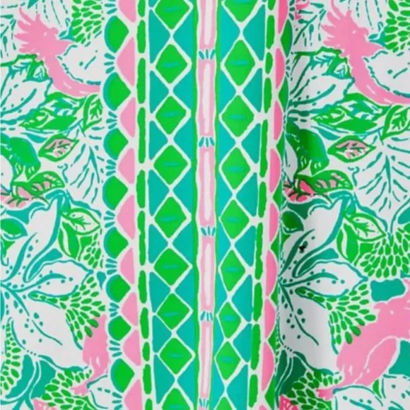 Lilly Pulitzer ChillyLillyNADINE DRESS Notch Neck UPF50+ Size XXL